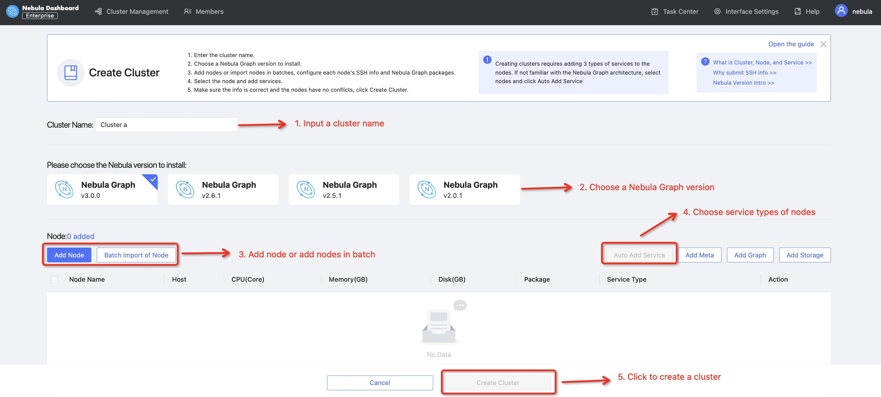 create-graph-database-cluster